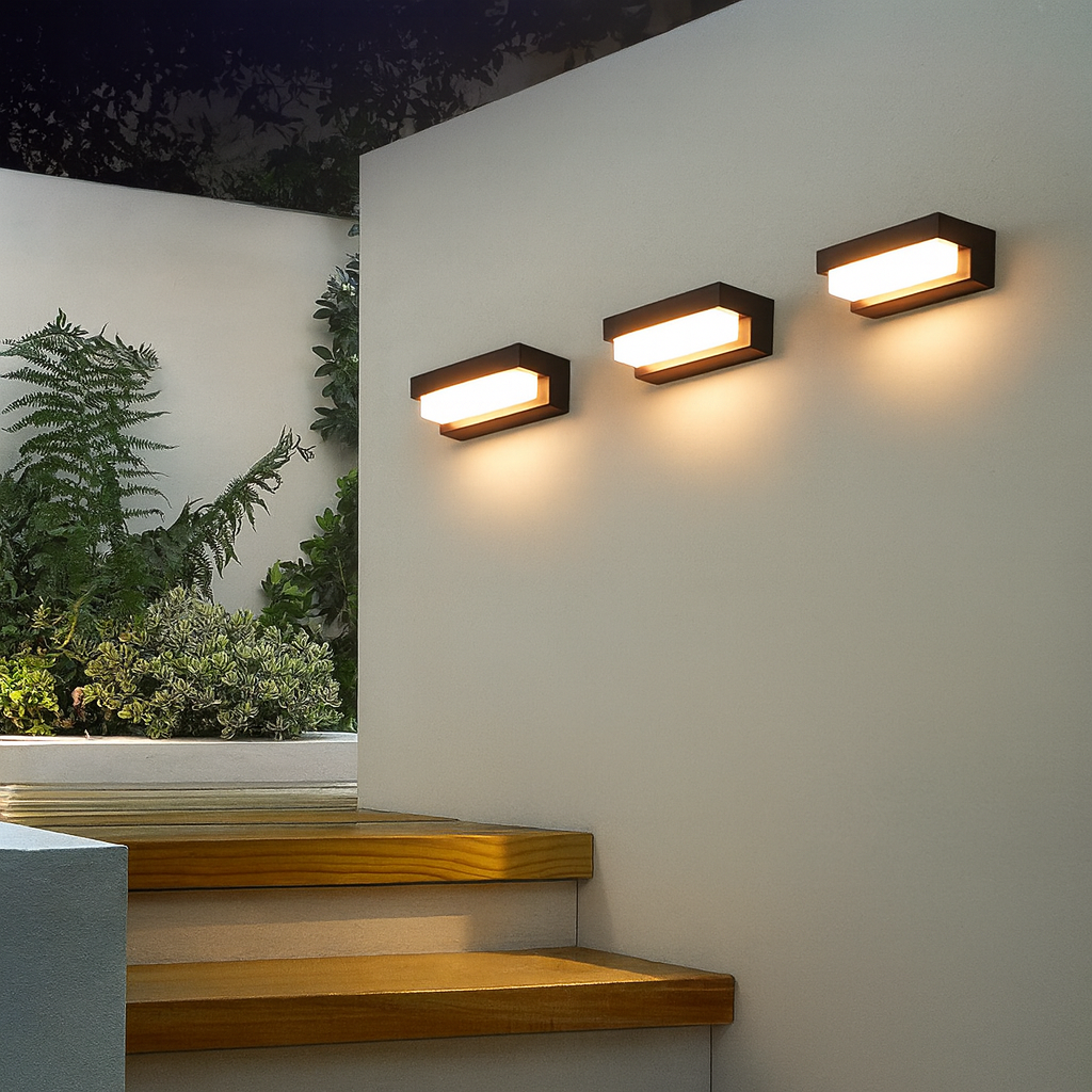 Solar-Wandleuchte LED | Außenleuchte | Kompakt | IP geeignet