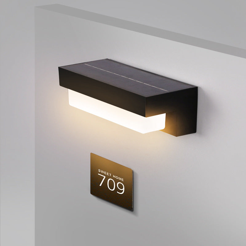 Solar-Wandleuchte LED | Außenleuchte | Kompakt | IP geeignet