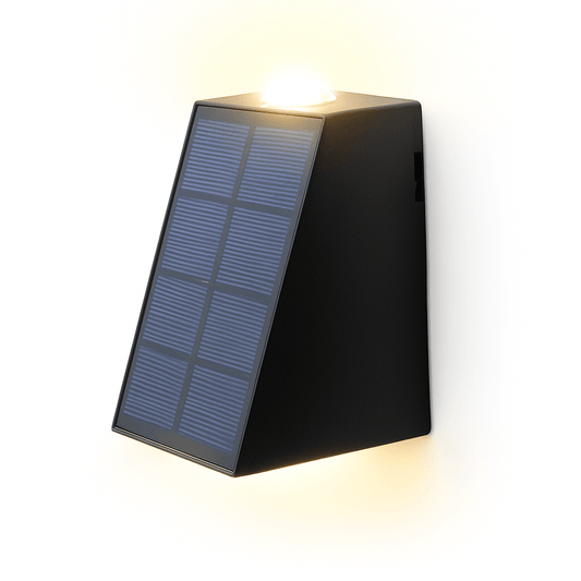 Solar-Wandleuchte Außen | Up-Down LED Effekt | Wetterfest | Garten & Terrasse