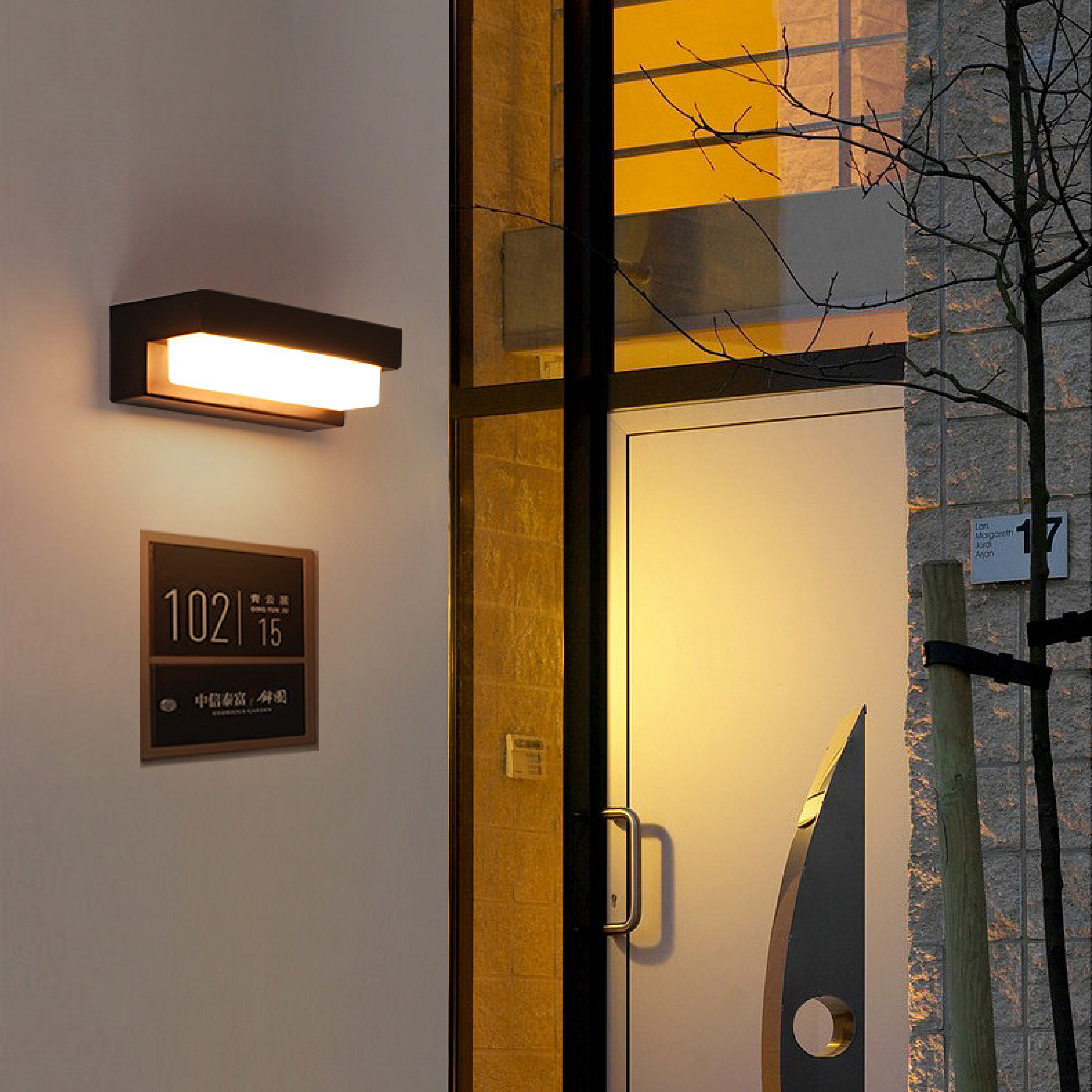 Solar-Wandleuchte LED | Außenleuchte | Kompakt | IP geeignet